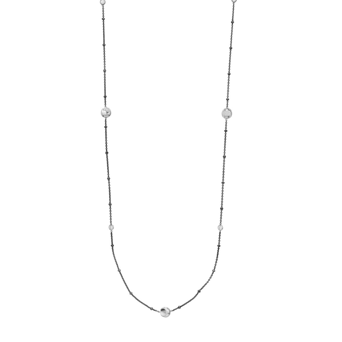 Long And Lovely Bead W/ Cz Stat Neck