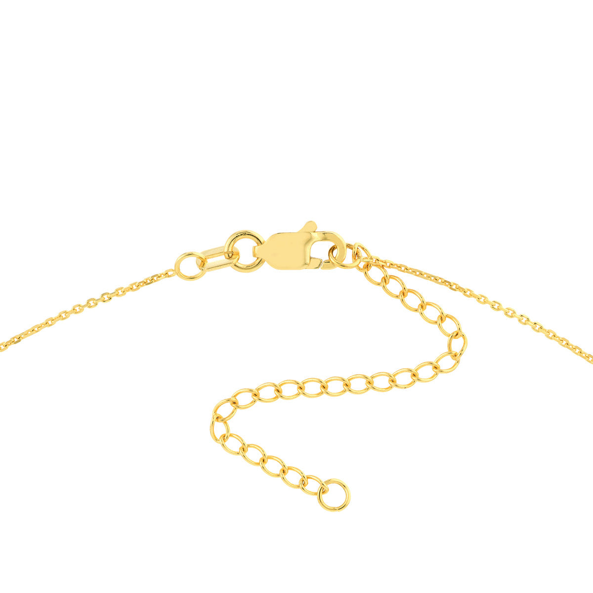 14K Gold Tilted Star Pendant Adjustable Necklace