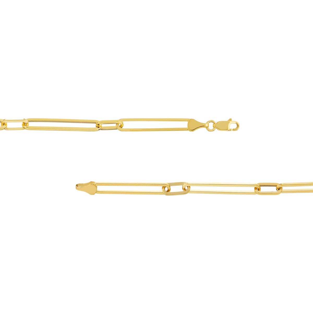 Alternating Length Long Link Chain Necklace