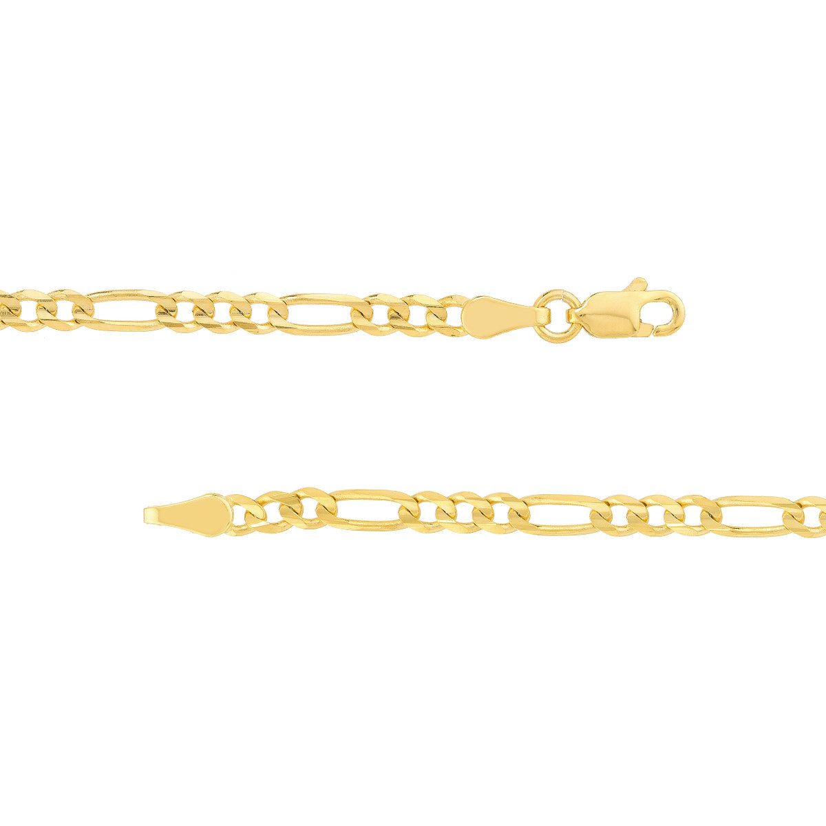 3.2mm Concave Figaro Chain with Lobster Lock