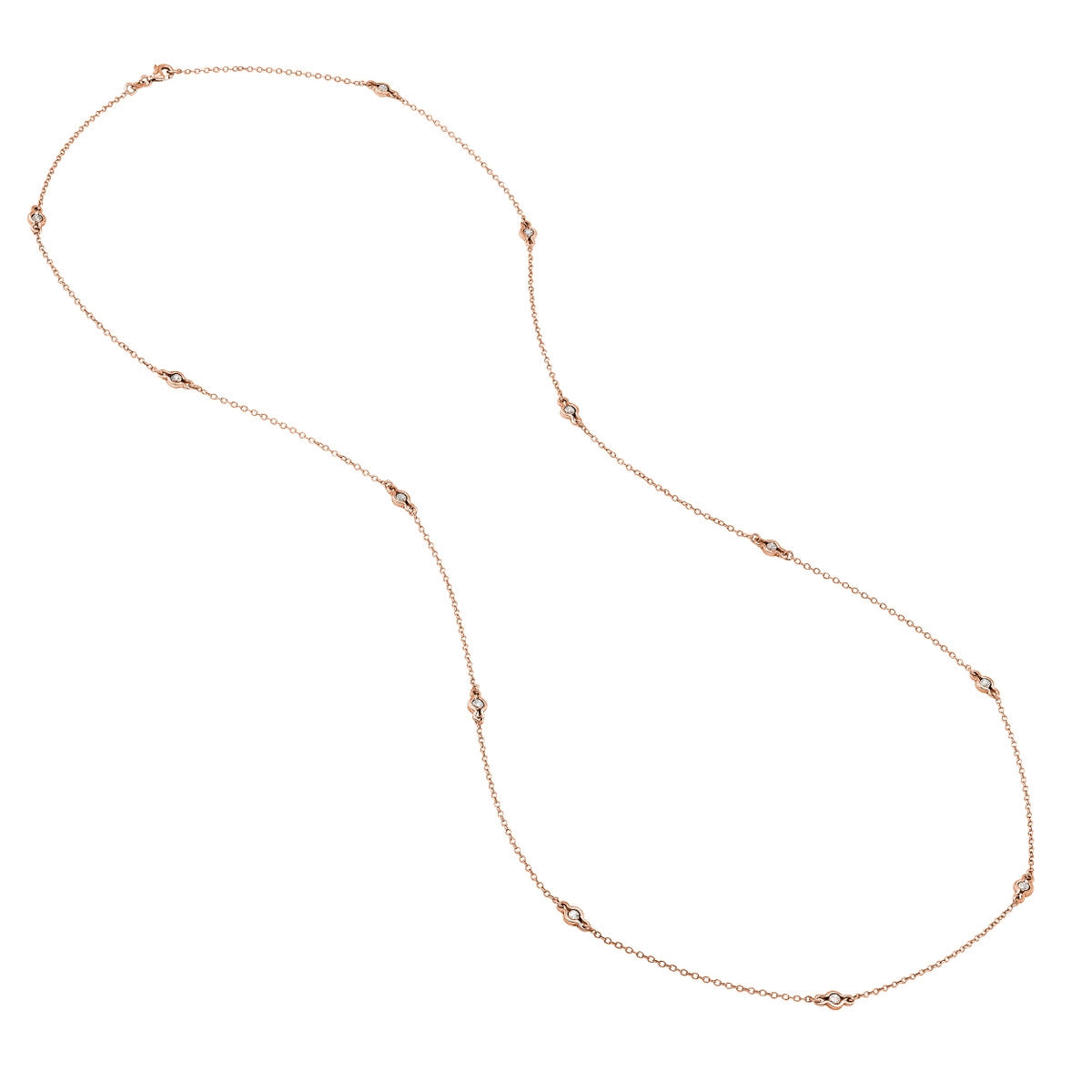 Long N Lovely Cable/Illusion D/C Station Necklace